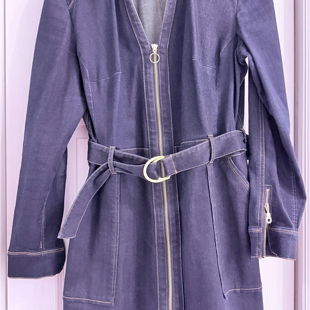 Macys Inc denim dress size 14 - Picture 2 of 8
